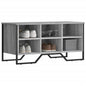 JUNG Vida Schuhregal Grau Sonoma 90x38x45,5 cm Holzwerkstoff
