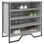 JUNG Vida Schuhregal Grau Sonoma 80x38x78 cm Holzwerkstoff