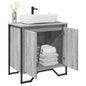 JUNG Vida Waschbeckenunterschrank Grau Sonoma 60x35x60 cm Holzwerkstoff