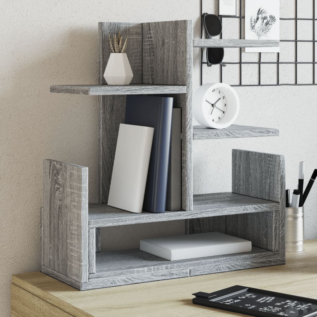 JUNG Vida Schreibtisch-Organizer Grau Sonoma 49x20x52,5 cm Holzwerkstoff