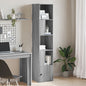 JUNG Vida Bücherregal Grau Sonoma 40x36x189 cm Holzwerkstoff
