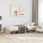 JUNG Vida Bettgestell ohne Matratze Sonoma-Eiche 90x190 cm Holzwerkstoff