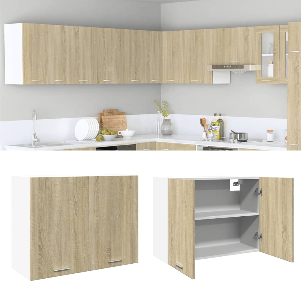 JUNG Vida Hängeschrank Lyon Sonoma-Eiche 80x31x60 cm Holzwerkstoff