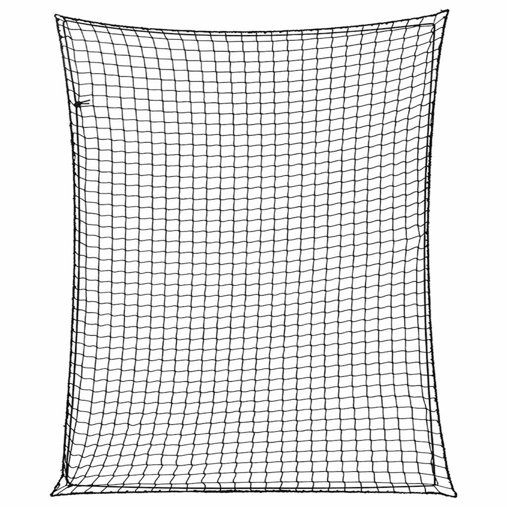 JUNG Vida Anhängernetz mit Gummiseil Schwarz 3x2,5 m PP
