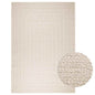 JUNG Vida Teppich ZIZUR Creme 200x290 cm Jute-Optik Indoor und Outdoor