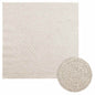 JUNG Vida Teppich ZIZUR Creme 120x120 cm Jute-Optik Indoor und Outdoor