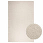 JUNG Vida Teppich ZIZUR Creme 200x290 cm Jute-Optik Indoor und Outdoor