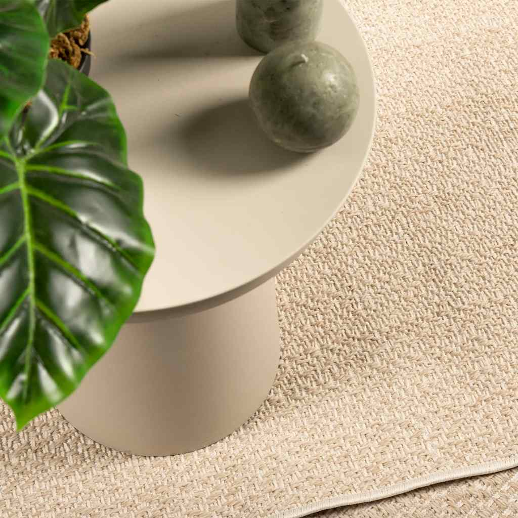 JUNG Vida Teppich ZIZUR Beige 120x170 cm Jute-Optik Indoor und Outdoor