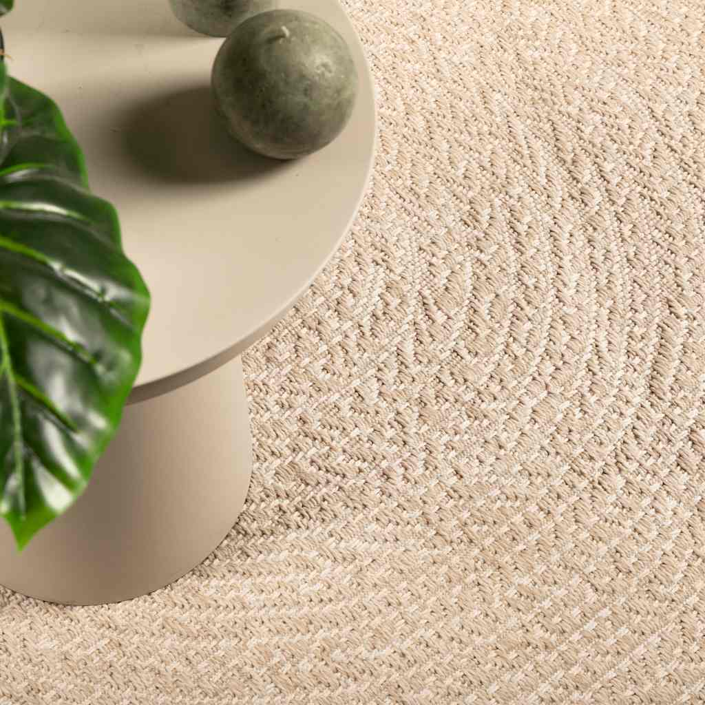 JUNG Vida Teppich ZIZUR Beige 200x290 cm Jute-Optik Indoor und Outdoor