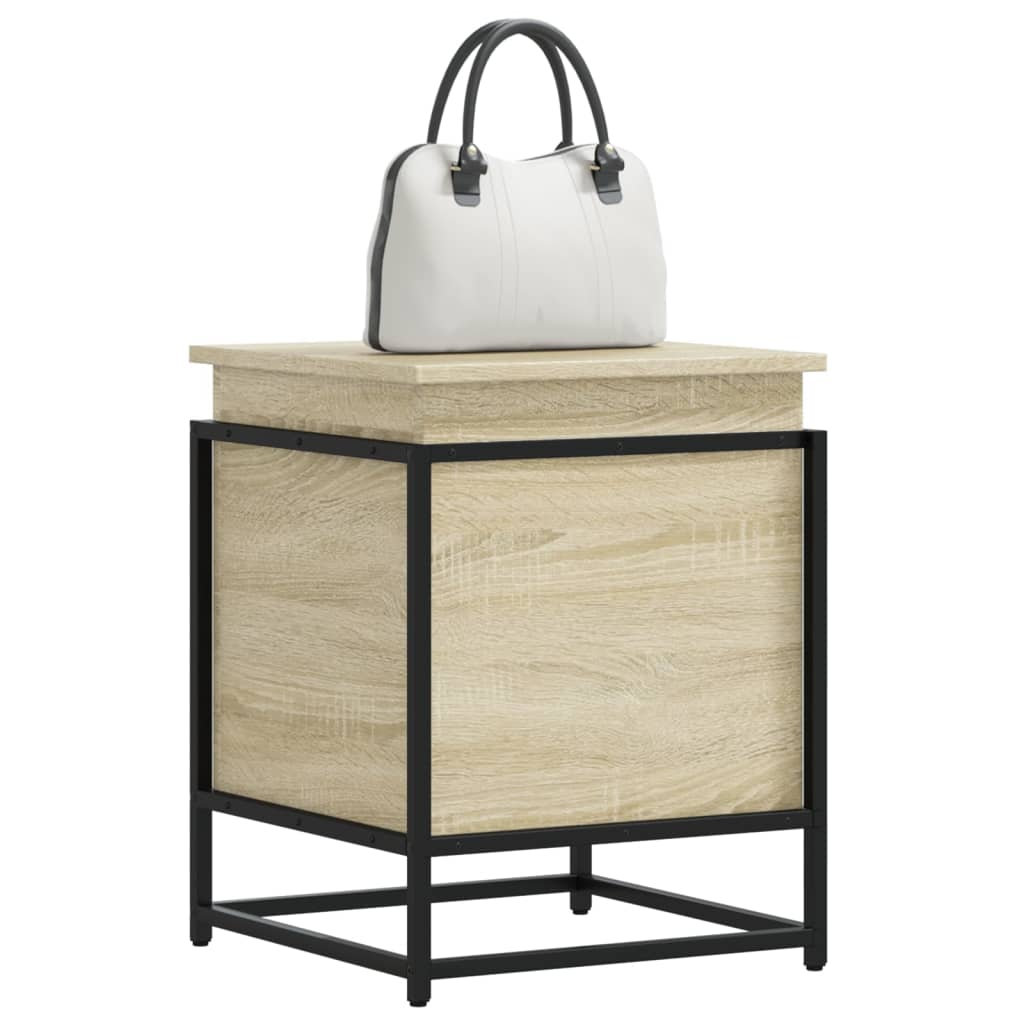 JUNG Vida Aufbewahrungsbox mit Deckel Sonoma 40x40x51,5 cm Holzwerkstoff