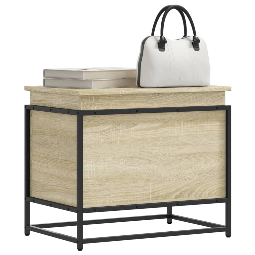 JUNG Vida Aufbewahrungsbox mit Deckel Sonoma 60x40x51,5 cm Holzwerkstoff