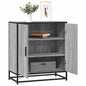 JUNG Vida Sideboard Grau Sonoma 68x35x76 cm Holzwerkstoff und Metall