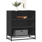 JUNG Vida Sideboard Schwarz 68x35x76 cm Holzwerkstoff und Metall