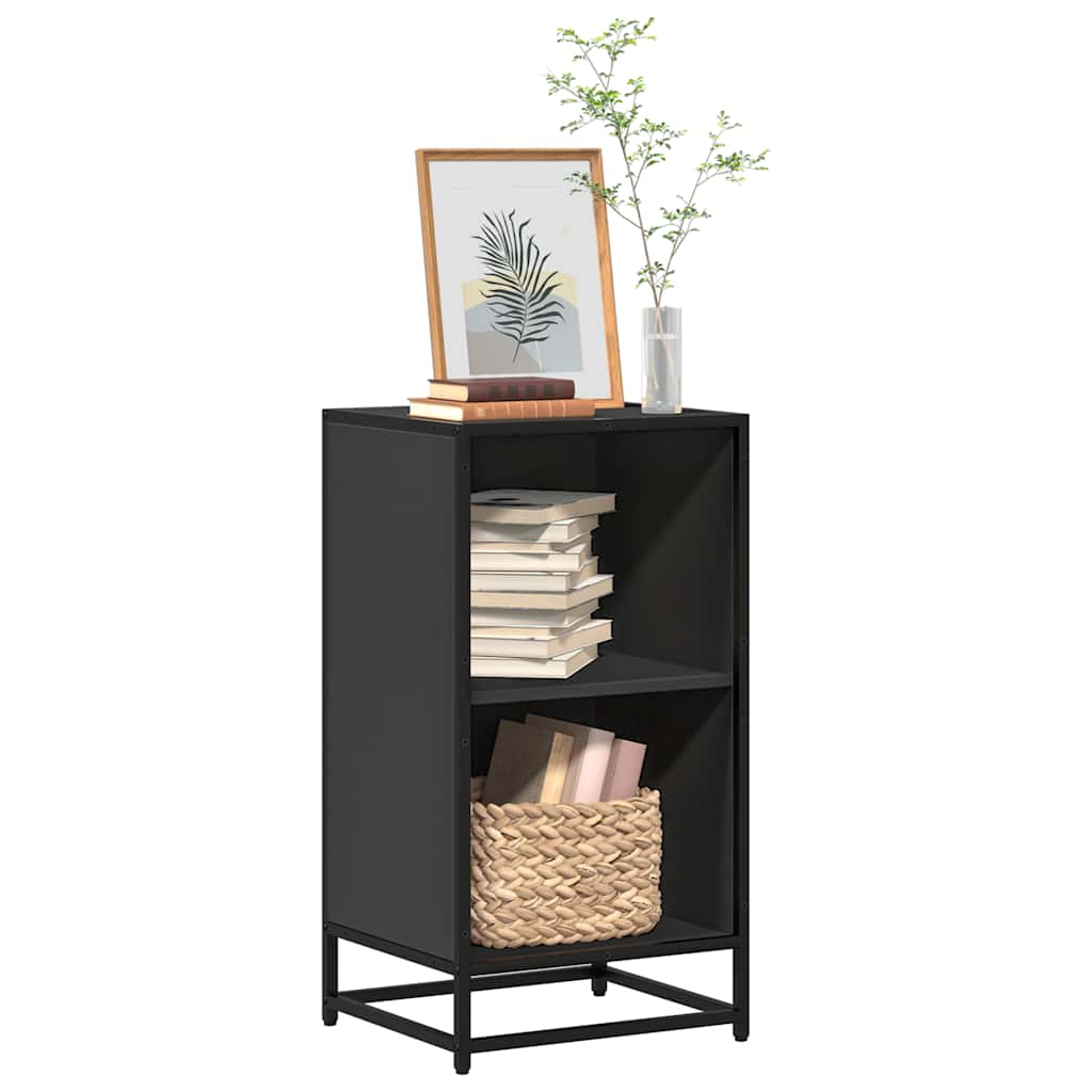 JUNG Vida Bücherregal Schwarz 40x35x76 cm Holzwerkstoff