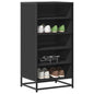 JUNG Vida Schuhregal Schwarz 48x38x97,5 cm Holzwerkstoff