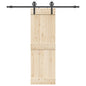 JUNG Vida Schiebetürbeschlag-Set 200 cm Stahl Schwarz