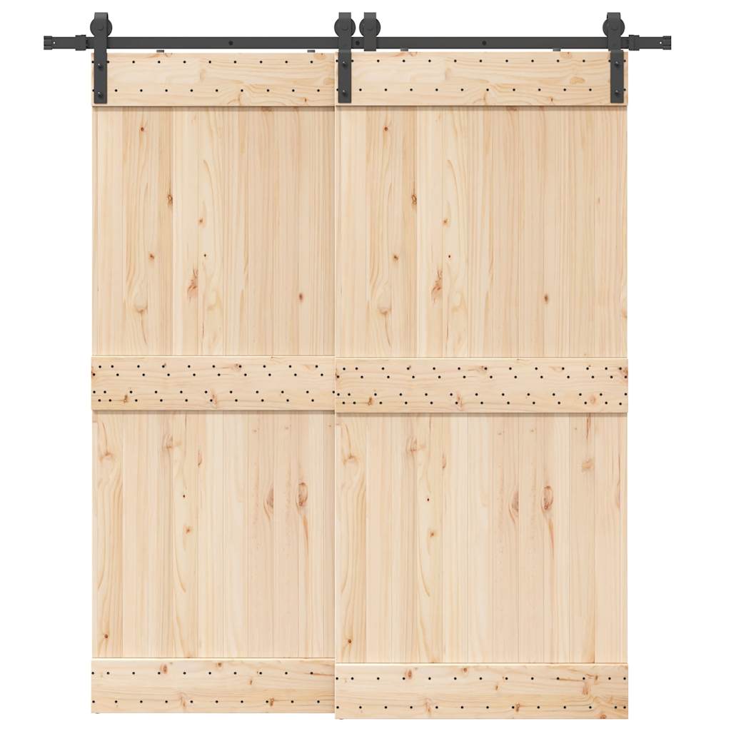 JUNG Vida Schiebetürbeschlag-Set 200 cm Stahl Schwarz