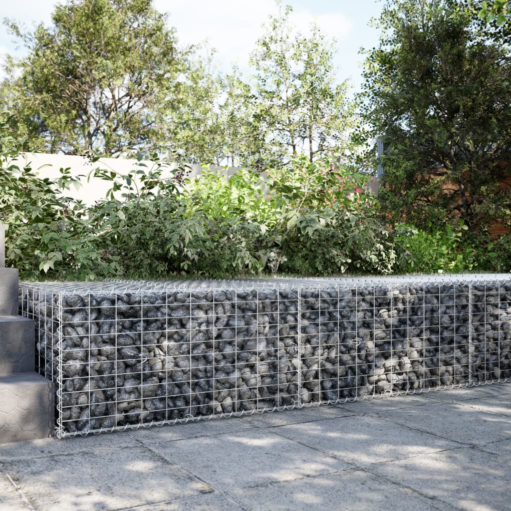 JUNG Vida Gabione mit Deckel 200x100x50 cm Verzinktes Eisen