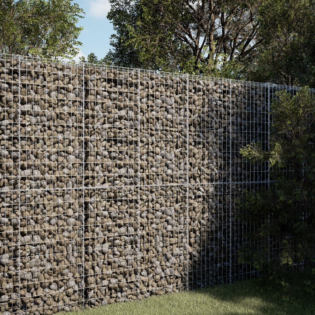 JUNG Vida Gabione mit Deckel 100x100x200 cm Verzinktes Eisen