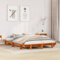 JUNG Vida Massivholzbett ohne Matratze Wachsbraun 150x200 cm Kiefernholz