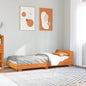 JUNG Vida Massivholzbett ohne Matratze Wachsbraun 75x190 cm Kiefernholz