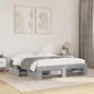 JUNG Vida Bettgestell ohne Matratze Grau Sonoma 160x200 cm Holzwerkstoff
