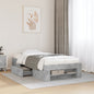 JUNG Vida Bettgestell Betongrau 90x200 cm Holzwerkstoff