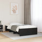 JUNG Vida Bettgestell Schwarz 100x200 cm Holzwerkstoff