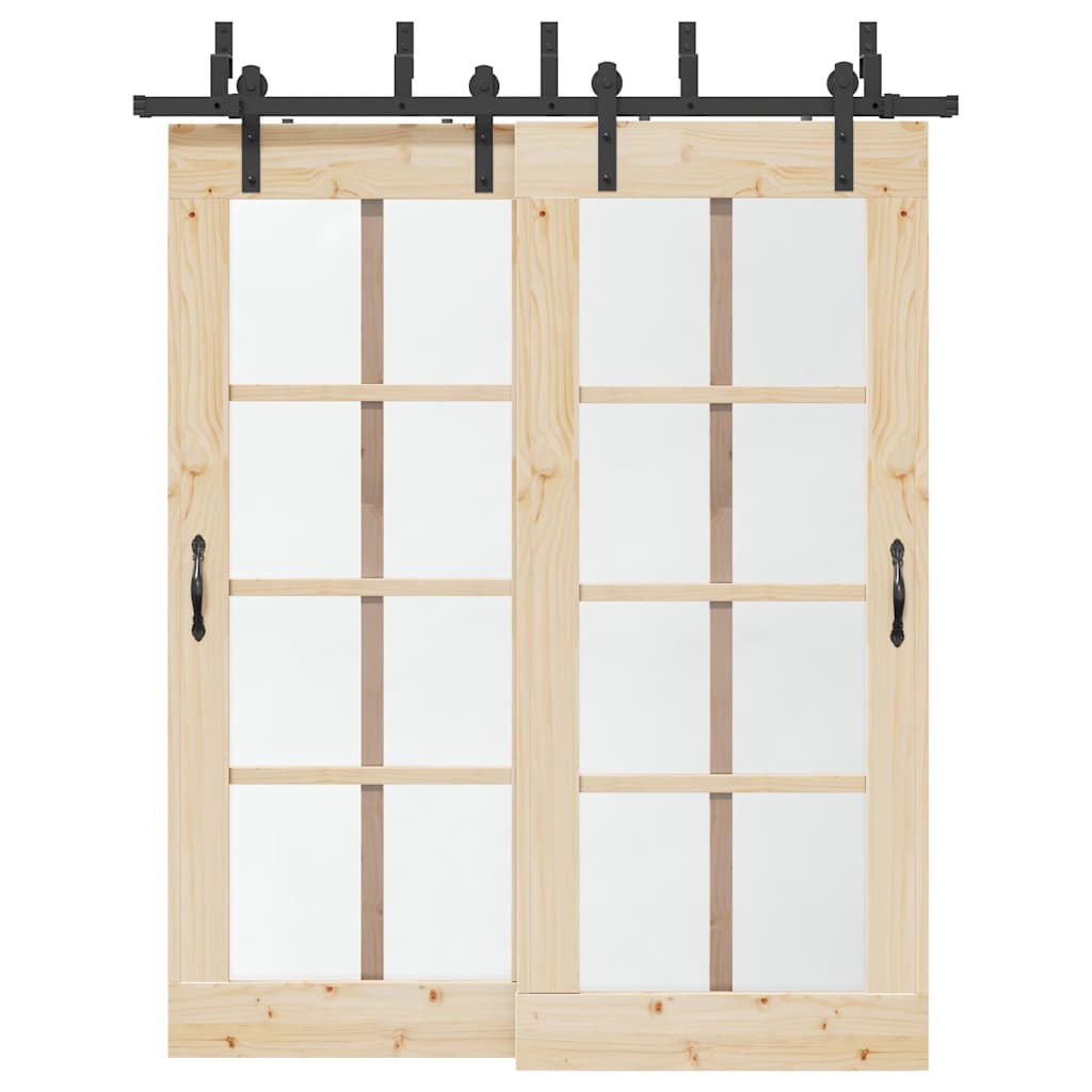 JUNG Vida Schiebetürbeschlag-Set 183 cm Stahl Schwarz