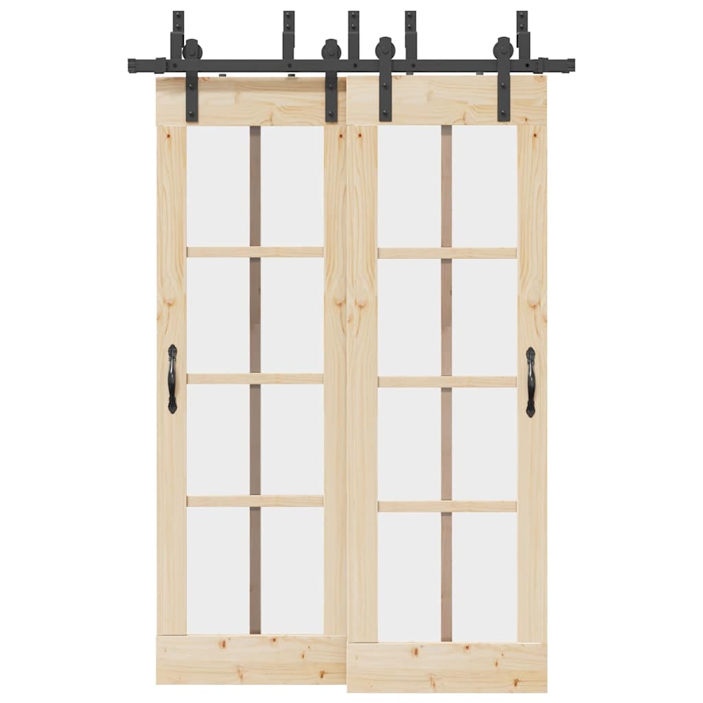 JUNG Vida Schiebetürbeschlag-Set 152,5 cm Stahl Schwarz
