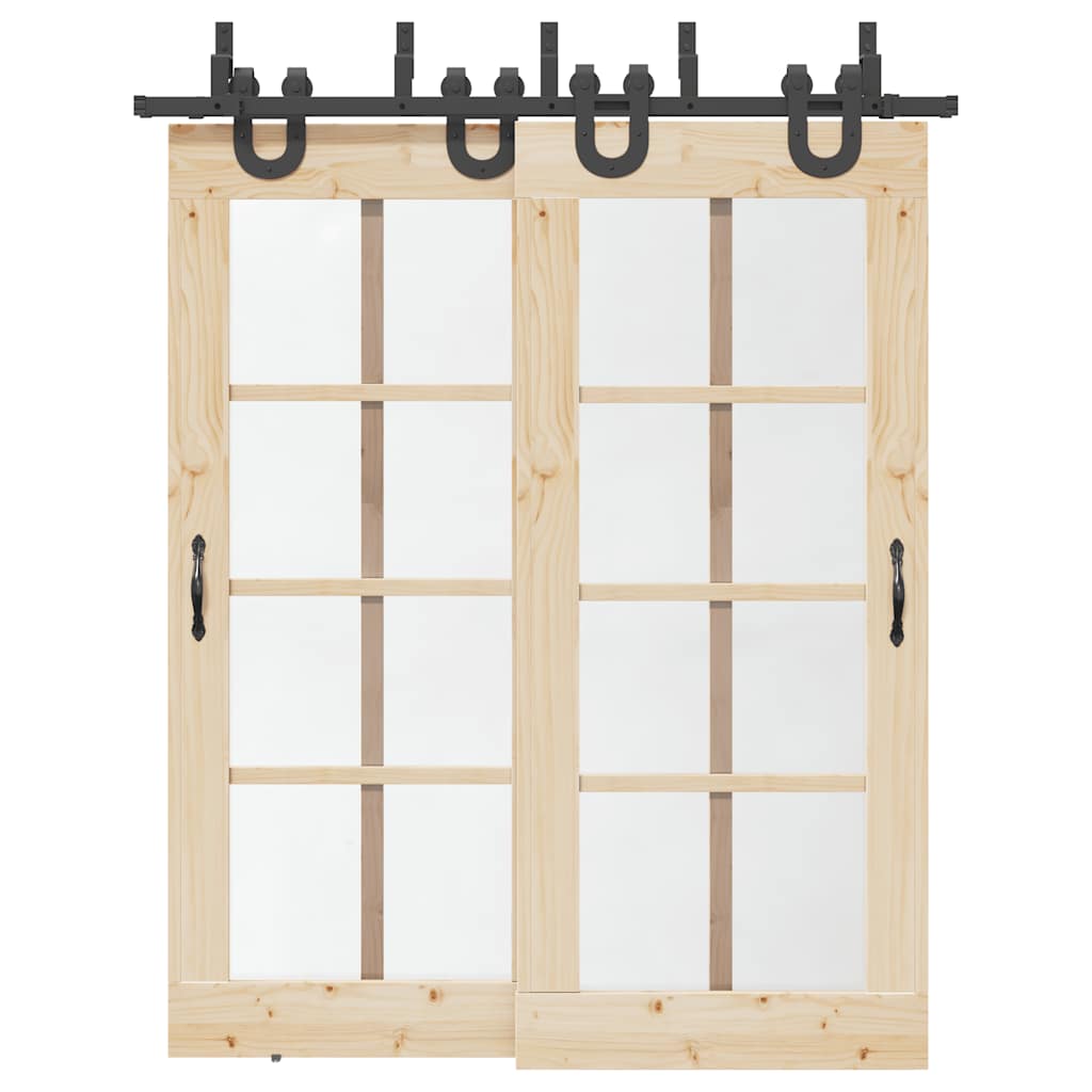 JUNG Vida Schiebetürbeschlag-Set 183 cm Stahl Schwarz