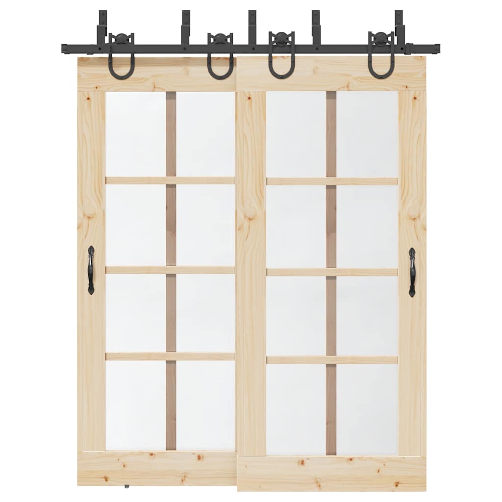 JUNG Vida Schiebetürbeschlag-Set 183 cm Stahl Schwarz