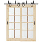 JUNG Vida Schiebetürbeschlag-Set 200 cm Stahl Schwarz