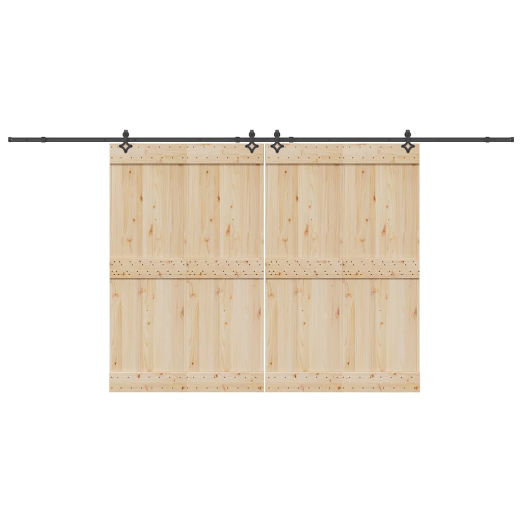 JUNG Vida Schiebetürbeschlag-Set 427 cm Stahl Schwarz