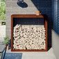 JUNG Vida Brennholzregal 100x40x100 cm Wetterfester Stahl