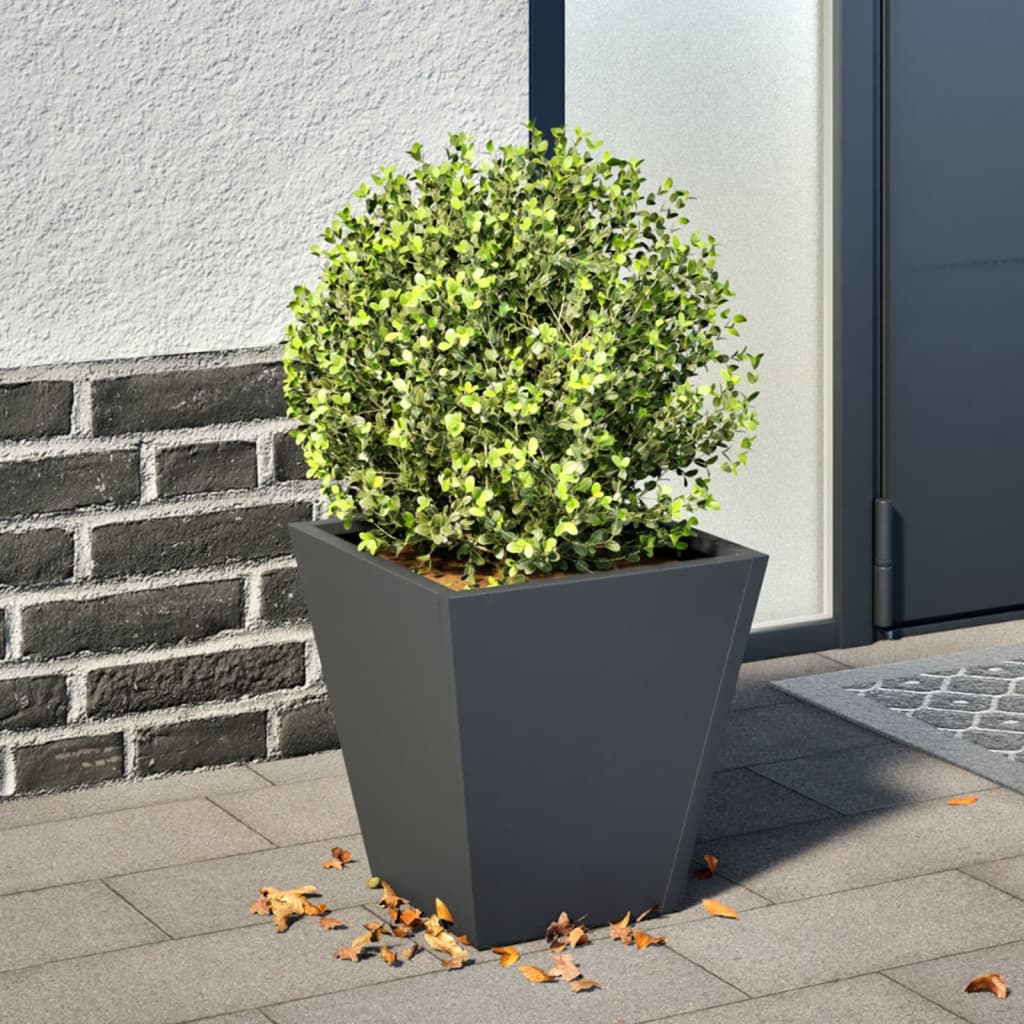 JUNG Vida Pflanzkübel Anthrazit 30x30x30 Stahl