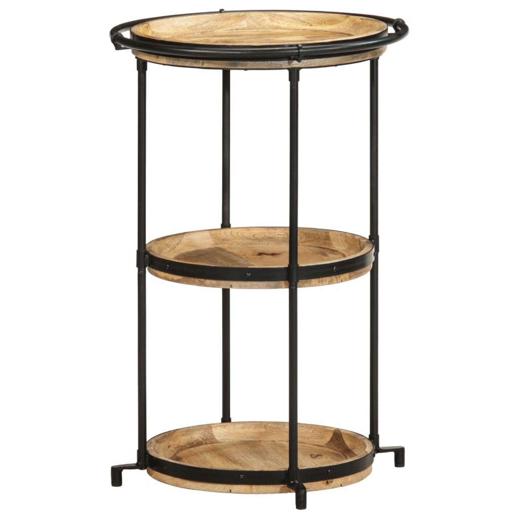 JUNG Vida Beistelltisch Ø55x83 cm Massivholz Mango