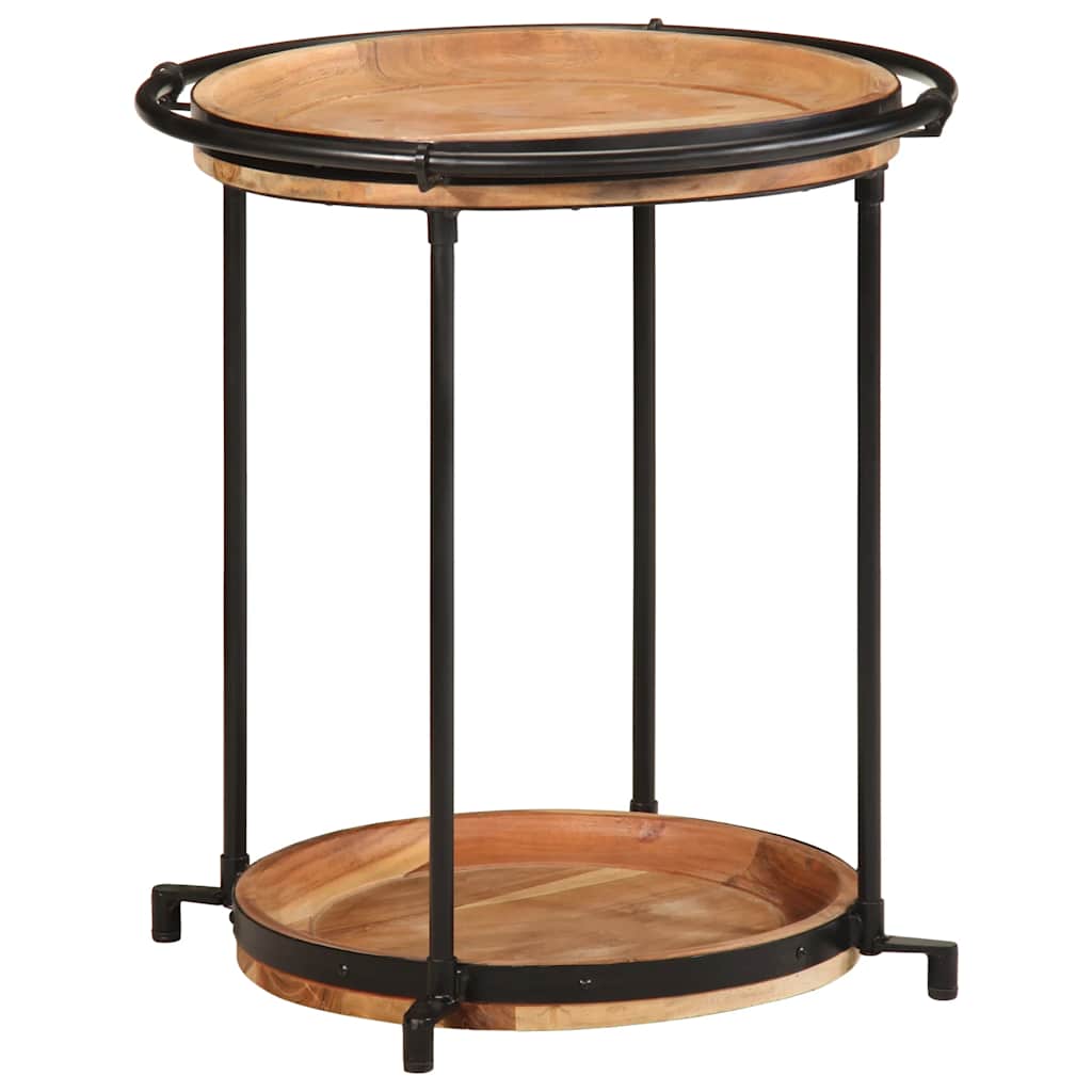 JUNG Vida Beistelltisch Ø55x60 cm Massivholz Akazie