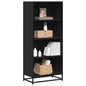 JUNG Vida Bücherregal Schwarz 60x35x139 cm Holzwerkstoff