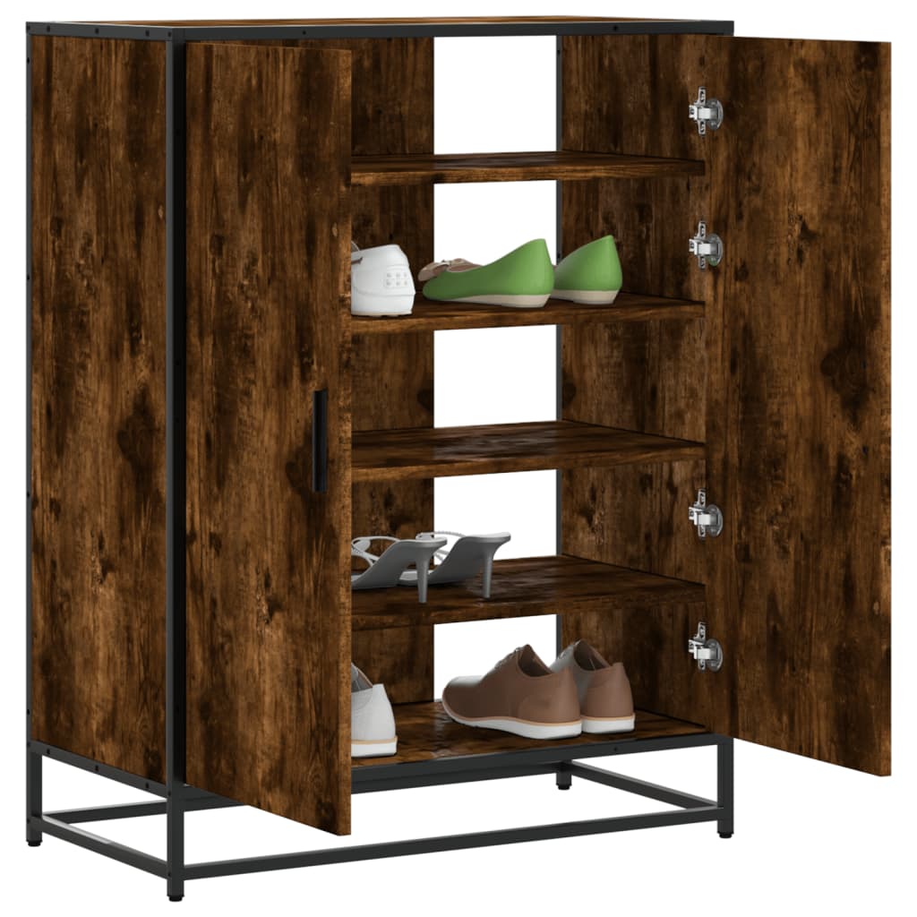 JUNG Vida Schuhschrank Räuchereiche 75x38x97,5 cm Holzwerkstoff Metall