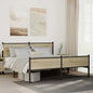 JUNG Vida Metallbett ohne Matratze Sonoma-Eiche 160x200 cm