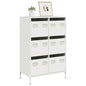 JUNG Vida Highboard Weiß 68x39x101,5 cm Stahl