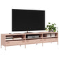 JUNG Vida TV-Schrank Rosa 202x39x43,5 cm Kaltgewalzter Stahl