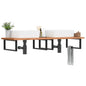 JUNG Vida Waschbeckenregal Wandmontage Stahl und Massivholz Buche