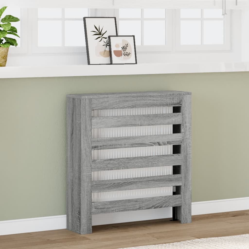 JUNG Vida Heizkörperverkleidung Grau Sonoma 78x20x82 cm Holzwerkstoff