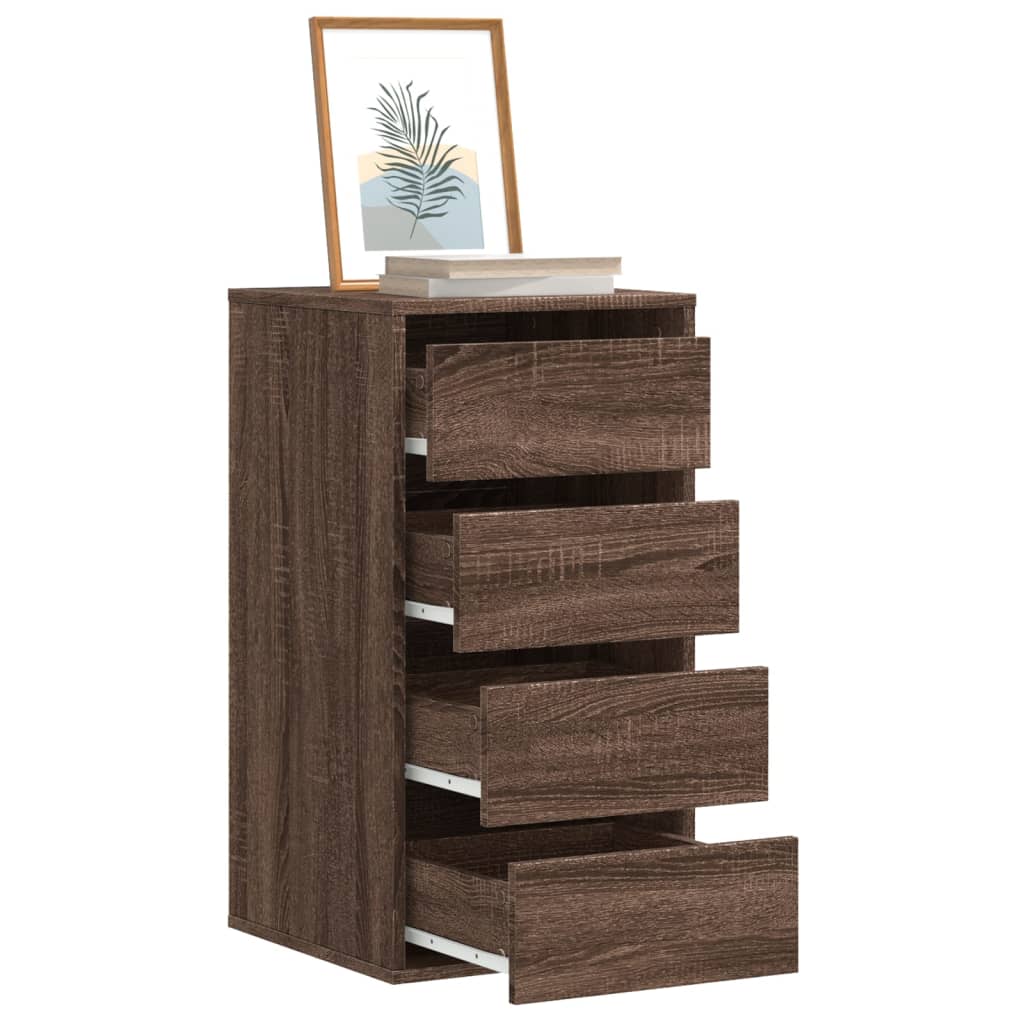 JUNG Vida Kommode Braun Eichen-Optik 40x41x76 cm Holzwerkstoff