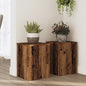 JUNG Vida Pflanzenständer 2 Stk. Altholz-Optik 25x25x35 cm Holzwerkstoff