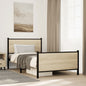 JUNG Vida Metallbett ohne Matratze Sonoma-Eiche 100x190 cm