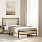 JUNG Vida Metallbett ohne Matratze Sonoma-Eiche 100x200 cm