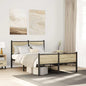 JUNG Vida Metallbett ohne Matratze Sonoma-Eiche 120x200 cm